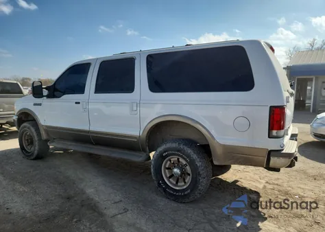 2001 Ford Excursion Limited z USA, uszkodzony, nr VIN 1FMNU43S51EA78496